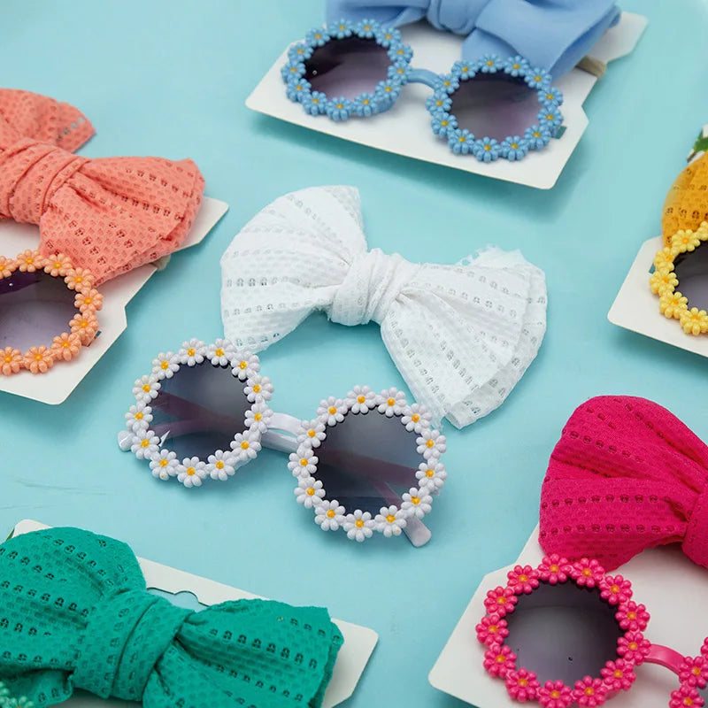 Kids Daisy Sunglasses & Headband Set
