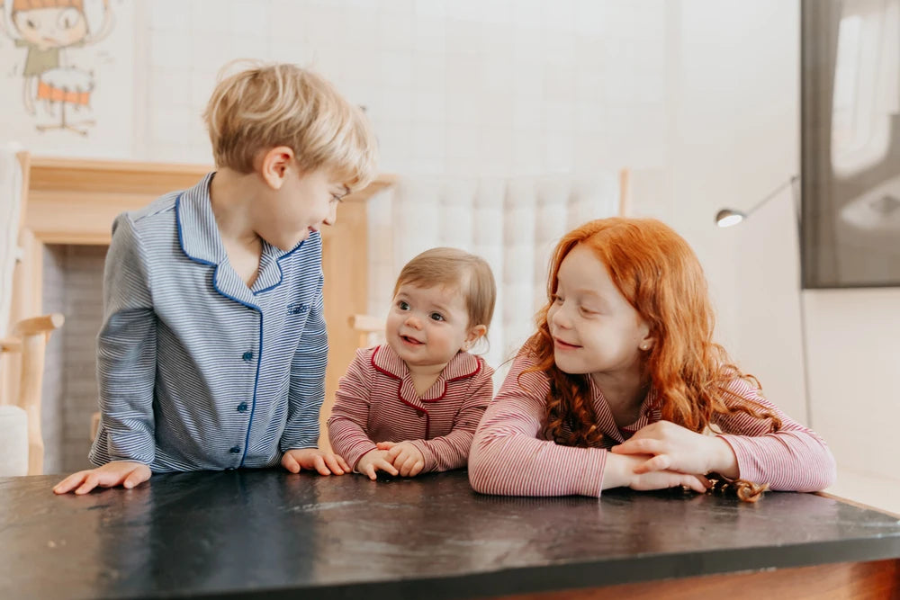 Family Matching Striped Pajama Romper