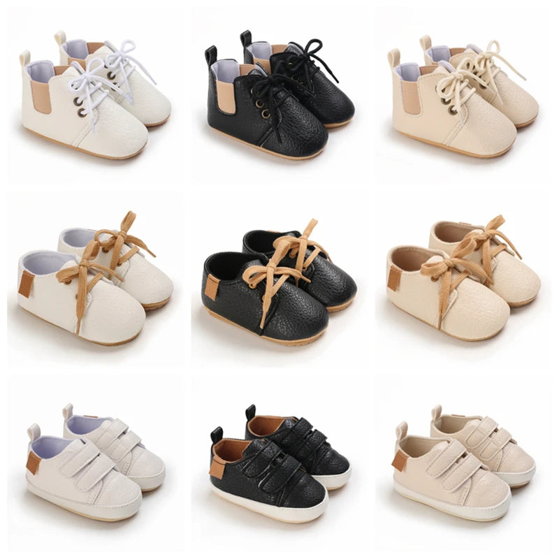 Baby Retro Leather Moccasins