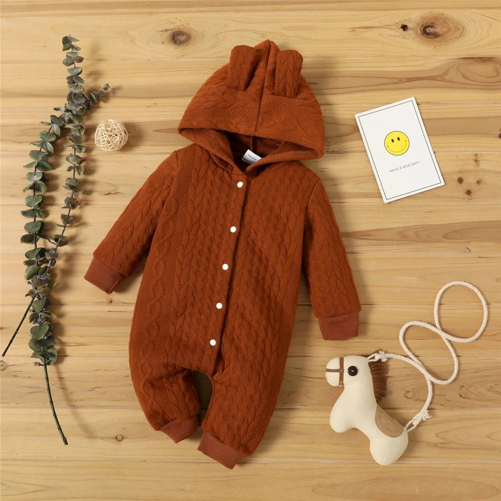 Baby Hooded Romper Jumpsuit