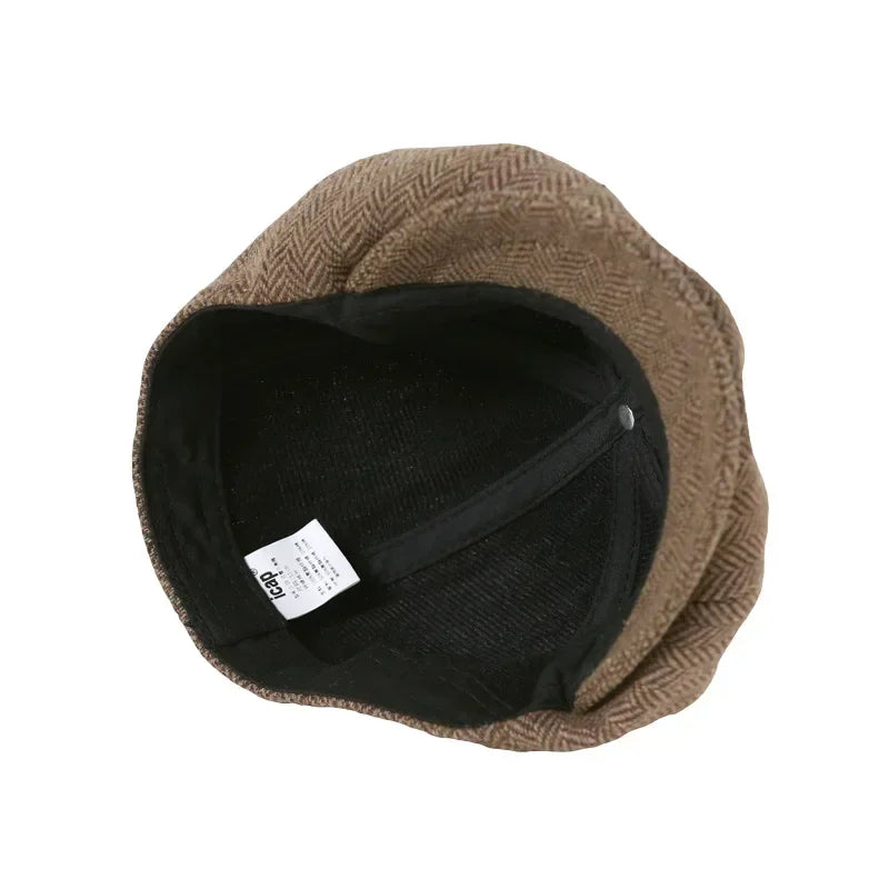 Kids Vintage Tweed Newsboy Cap