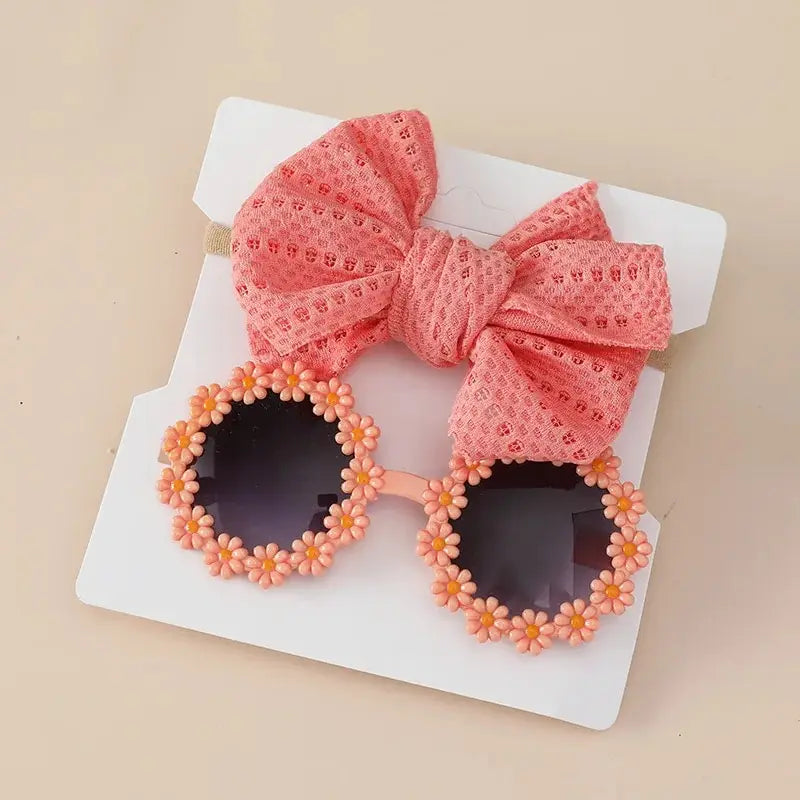 Kids Daisy Sunglasses & Headband Set