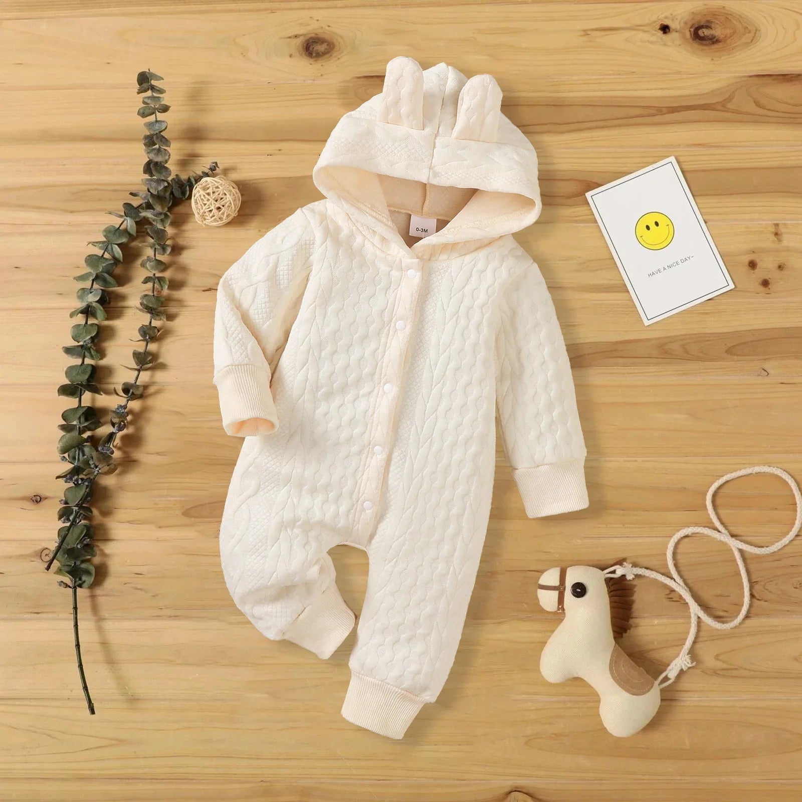 Baby Hooded Romper Jumpsuit