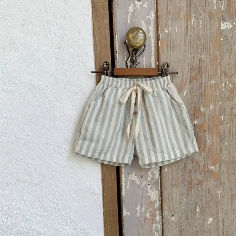 Baby Striped Linen Shorts