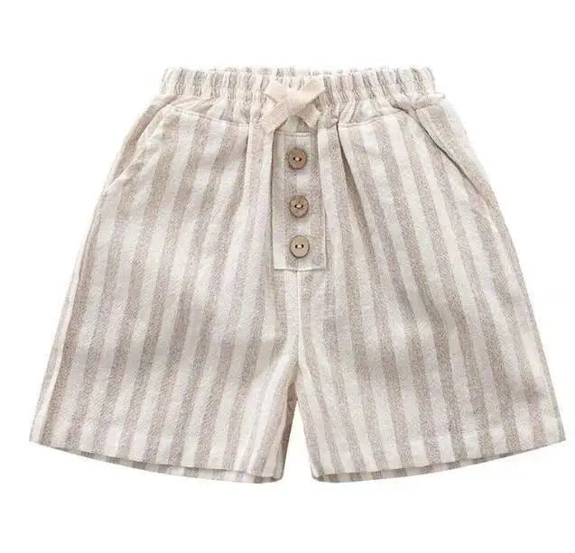 Baby Striped Linen Shorts