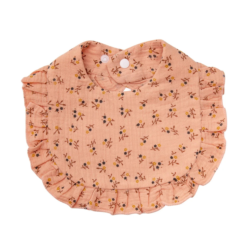 Flower Print Baby Bib