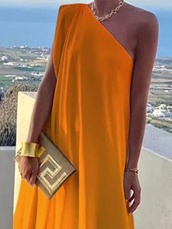 One-Shoulder Maxi Dress