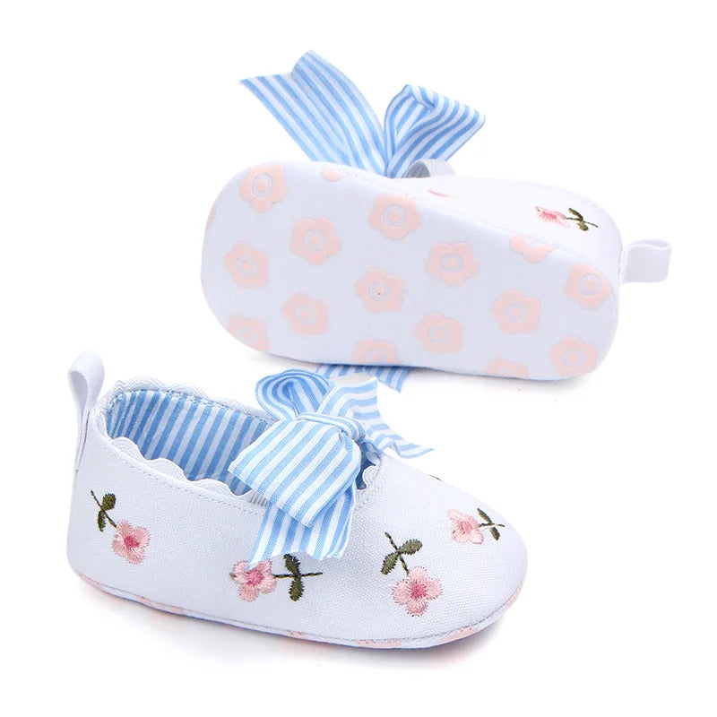 Baby Girl Bowknot First Walker Shoes