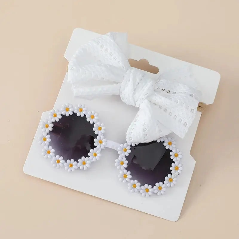 Kids Daisy Sunglasses & Headband Set