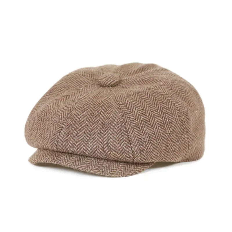 Kids Vintage Tweed Newsboy Cap