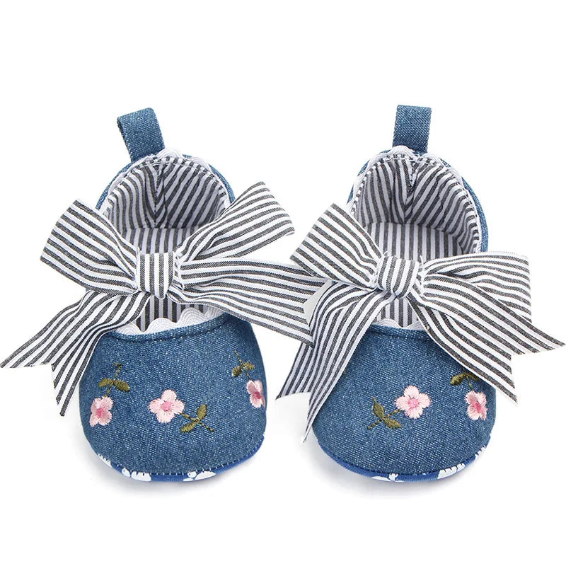 Baby Girl Bowknot First Walker Shoes