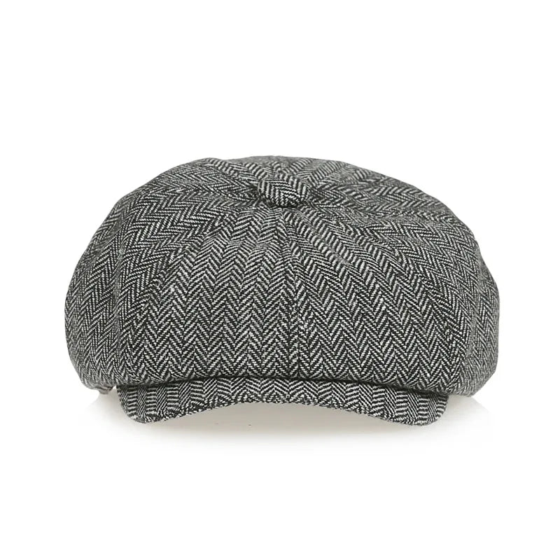 Kids Vintage Tweed Newsboy Cap