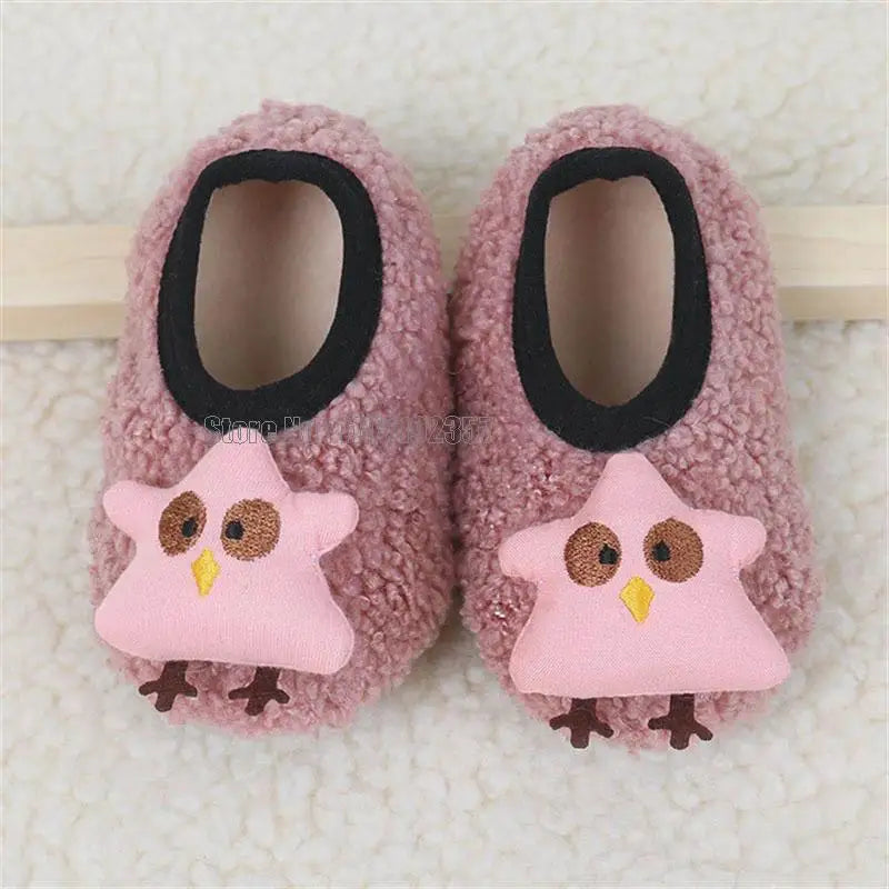 Kids Plush Anti-Slip Indoor Slippers