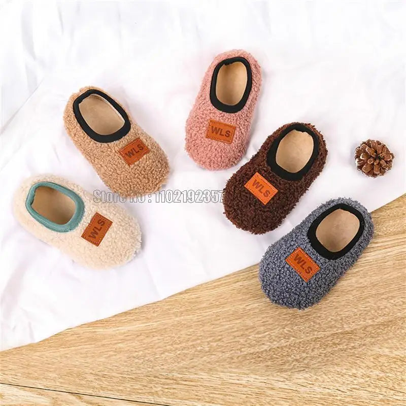 Kids Plush Anti-Slip Indoor Slippers