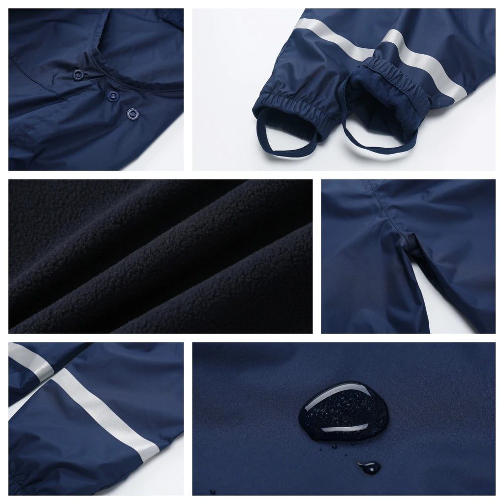 Kids Waterproof Raincoat Set