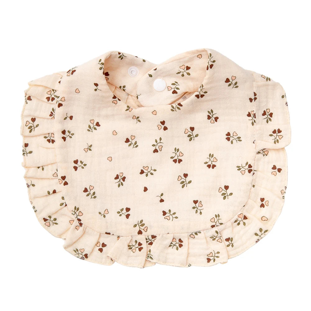 Flower Print Baby Bib