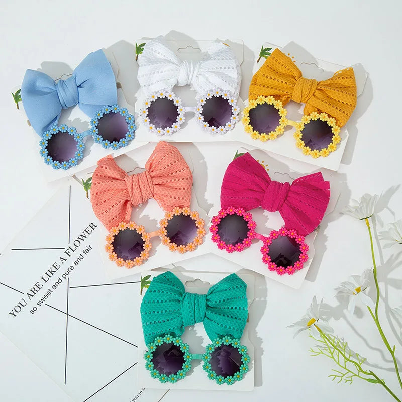 Kids Daisy Sunglasses & Headband Set