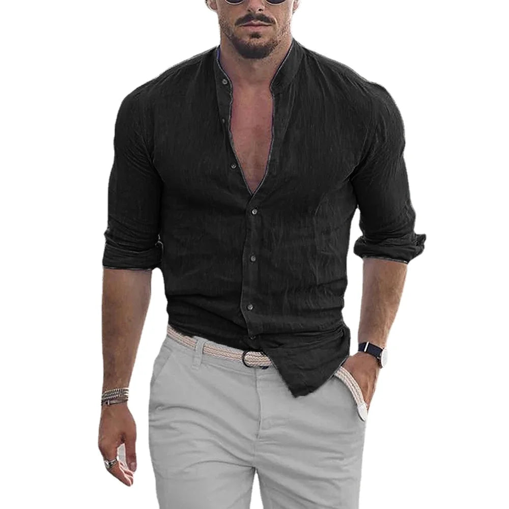 Mandarin Collar Shirt