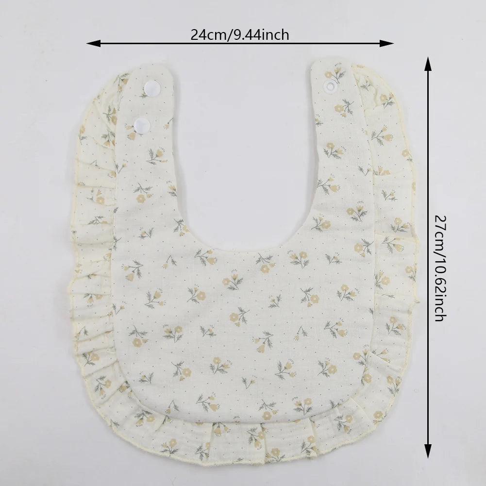 Flower Print Baby Bib