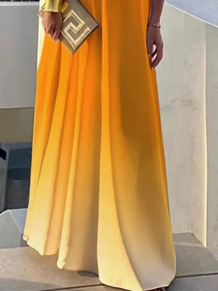 One-Shoulder Maxi Dress
