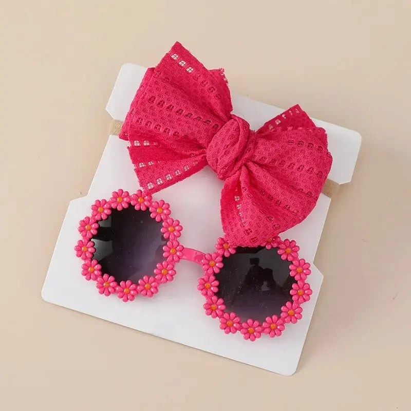 Kids Daisy Sunglasses & Headband Set