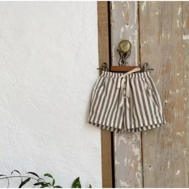Baby Striped Linen Shorts