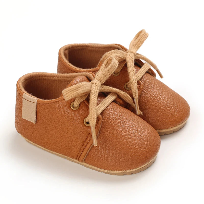 Baby Retro Leather Moccasins