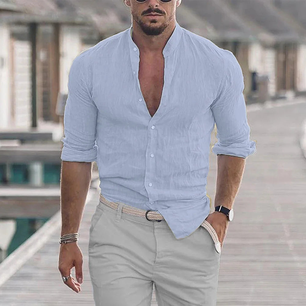 Mandarin Collar Shirt