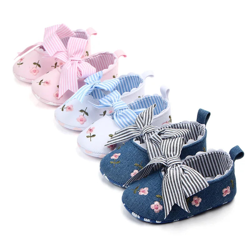Baby Girl Bowknot First Walker Shoes
