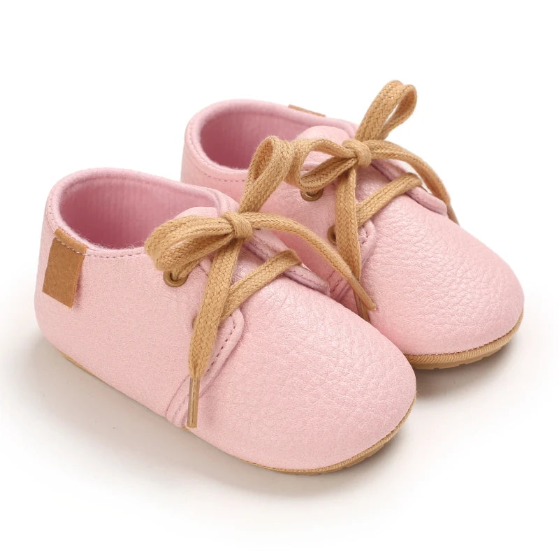 Baby Retro Leather Moccasins