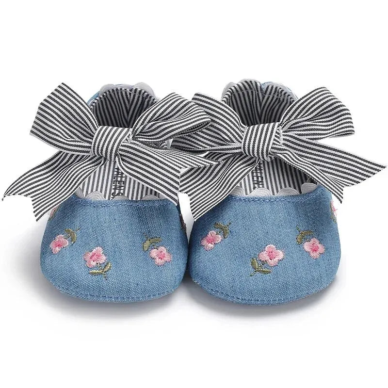 Baby Girl Bowknot First Walker Shoes