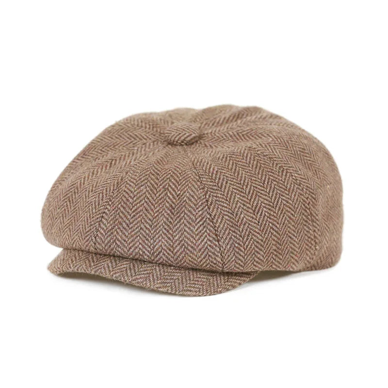 Kids Vintage Tweed Newsboy Cap