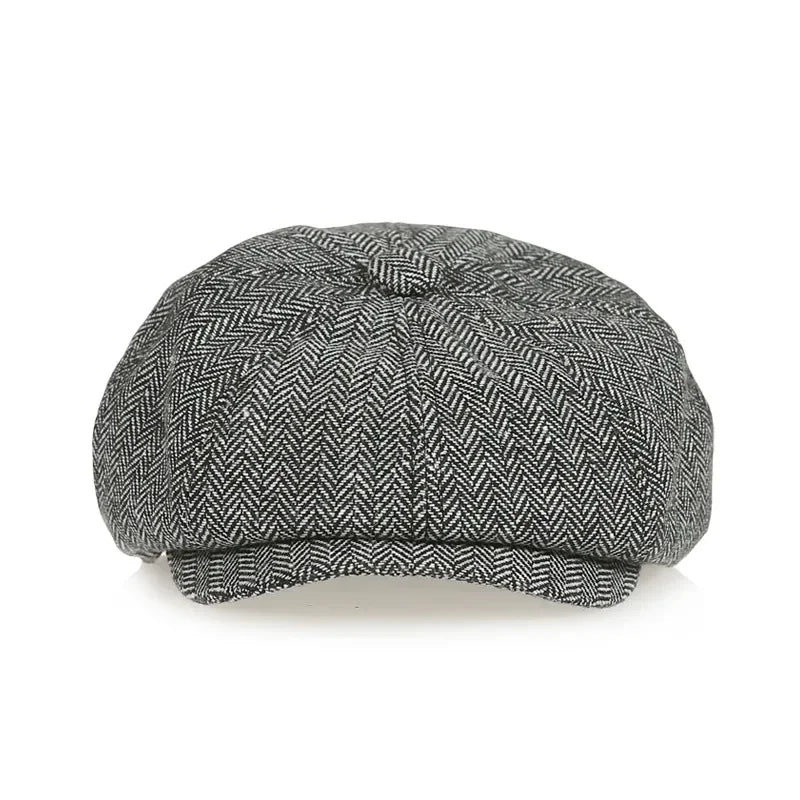 Kids Vintage Tweed Newsboy Cap