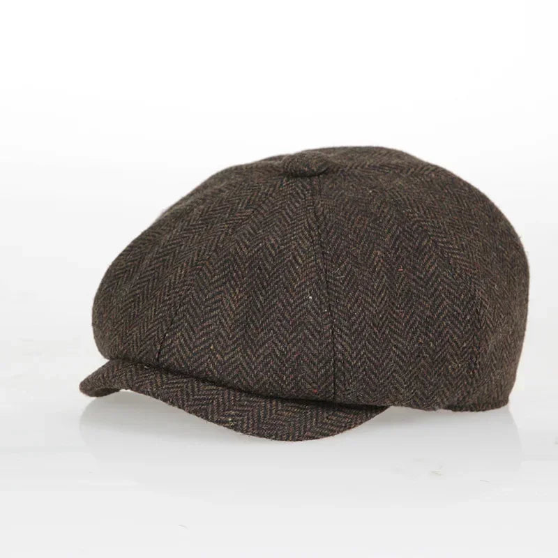 Kids Vintage Tweed Newsboy Cap