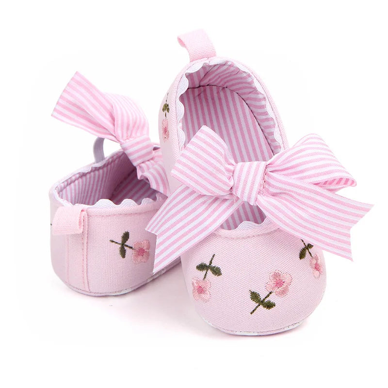 Baby Girl Bowknot First Walker Shoes