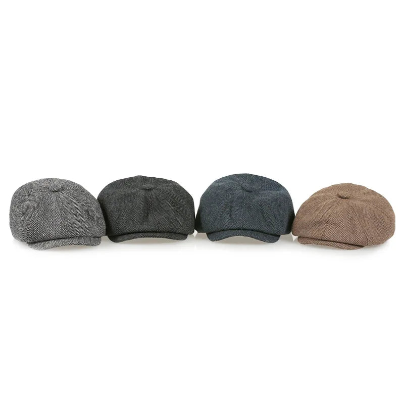 Kids Vintage Tweed Newsboy Cap