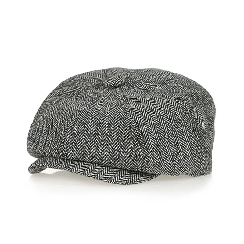 Kids Vintage Tweed Newsboy Cap