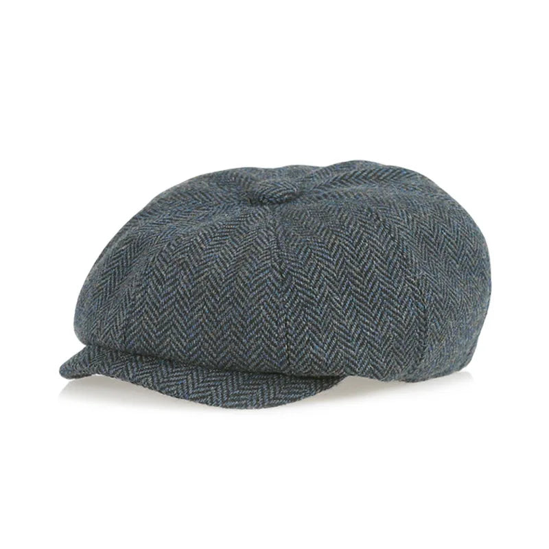 Kids Vintage Tweed Newsboy Cap