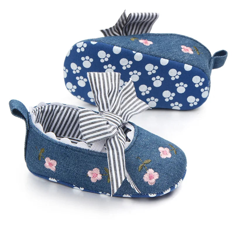Baby Girl Bowknot First Walker Shoes