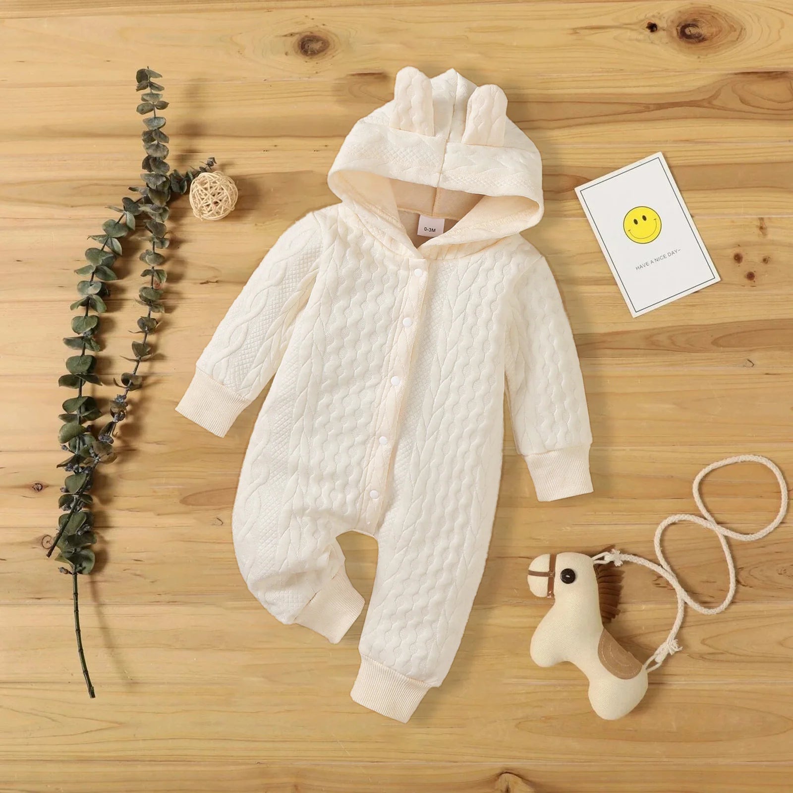 Baby Hooded Romper Jumpsuit