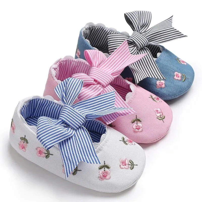 Baby Girl Bowknot First Walker Shoes