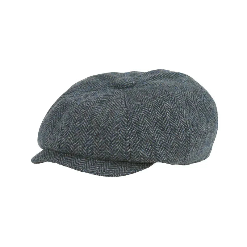 Kids Vintage Tweed Newsboy Cap