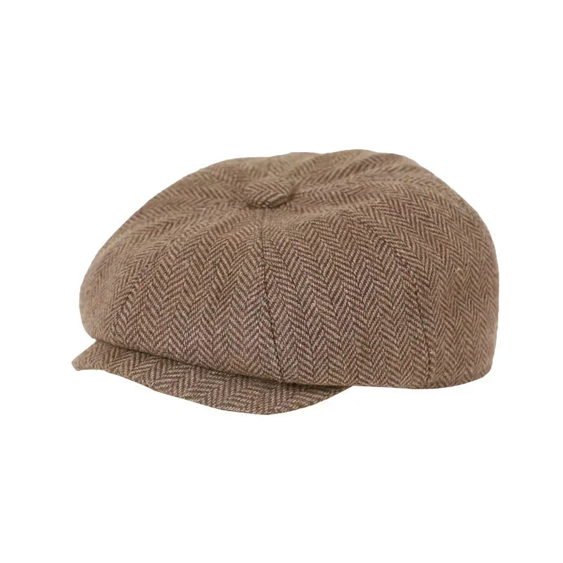 Kids Vintage Tweed Newsboy Cap