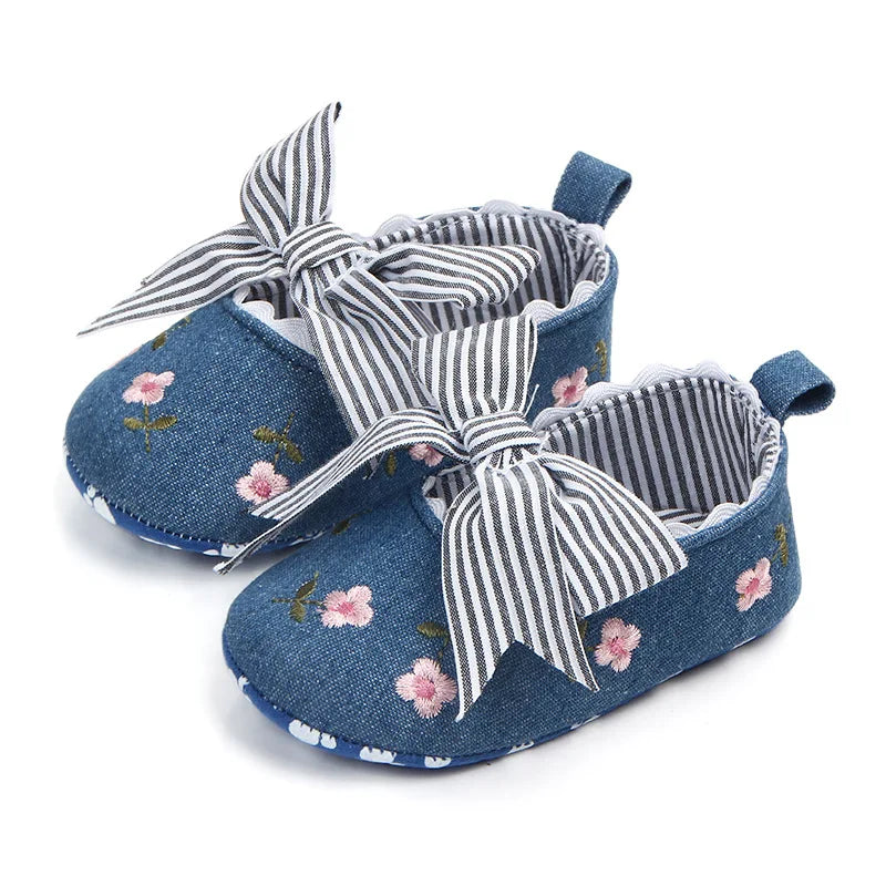 Baby Girl Bowknot First Walker Shoes