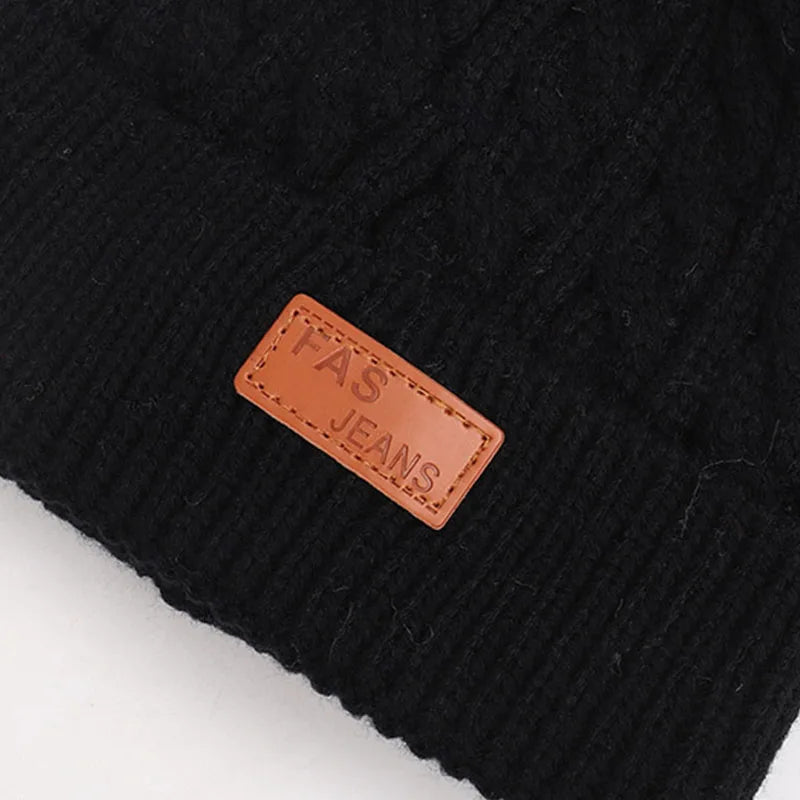 Kids Pompom Knit Beanie Hat